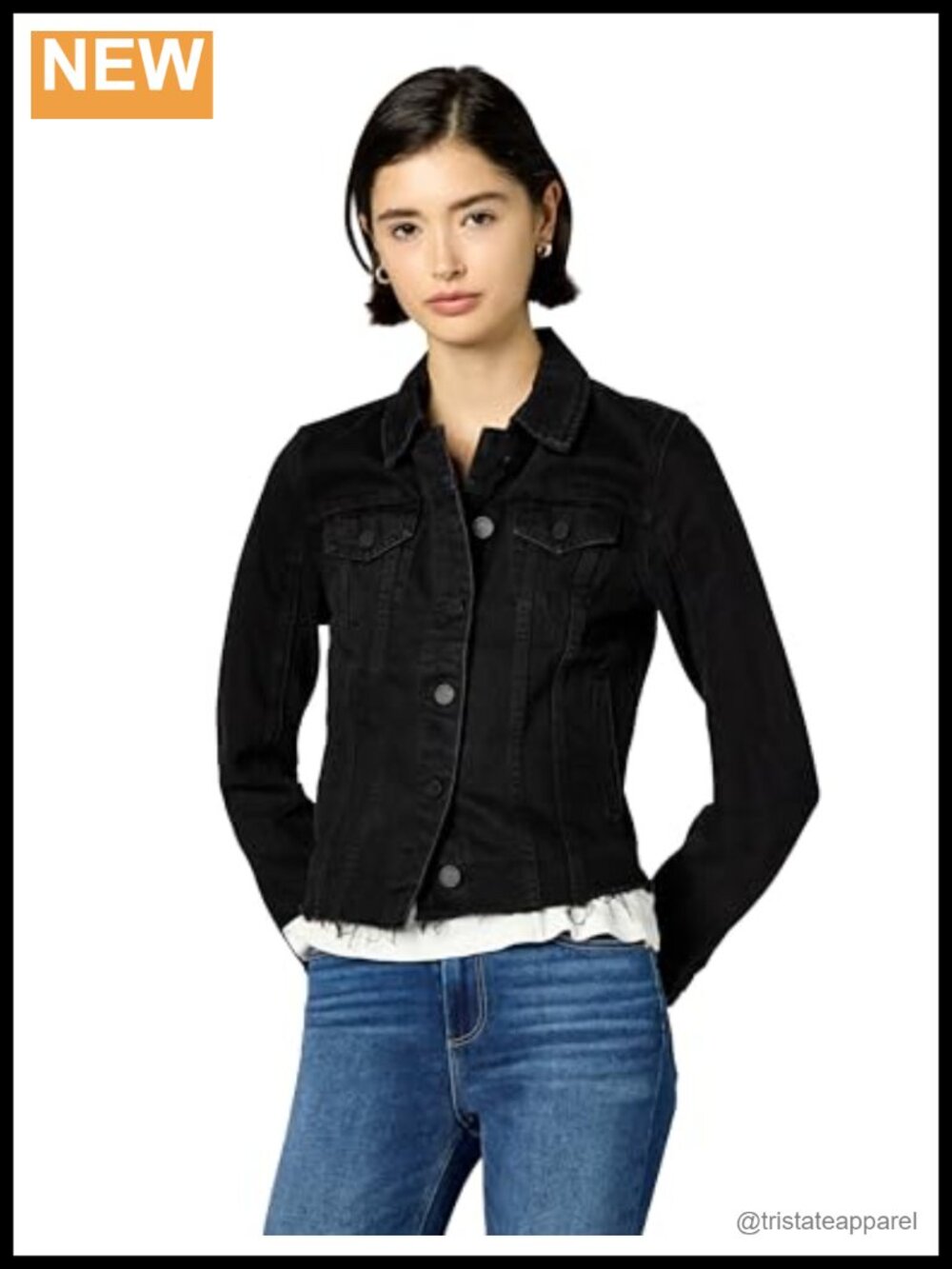 Faux Leather Quilted Motorcycle Jacket Long Sleeve Button Front Patch Pockets